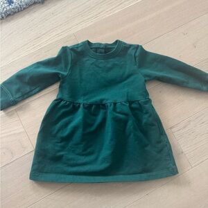 Primary Forest Green Kids Casual Dress